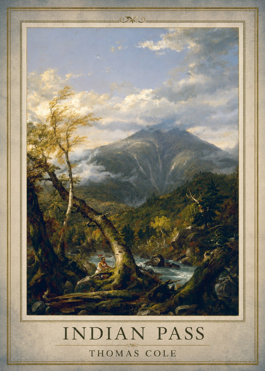 Thomas Cole Indian Pass I No1 - Juliste
