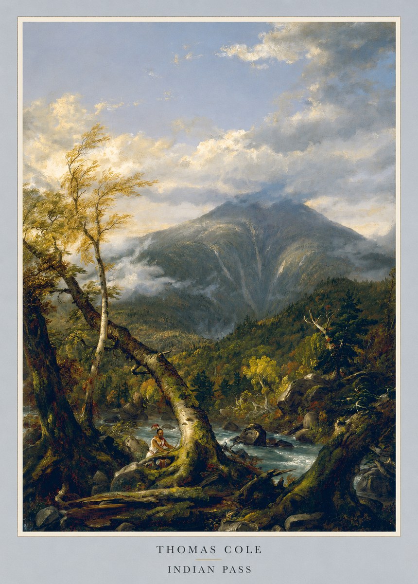 Thomas Cole Indian Pass I No3 - Juliste