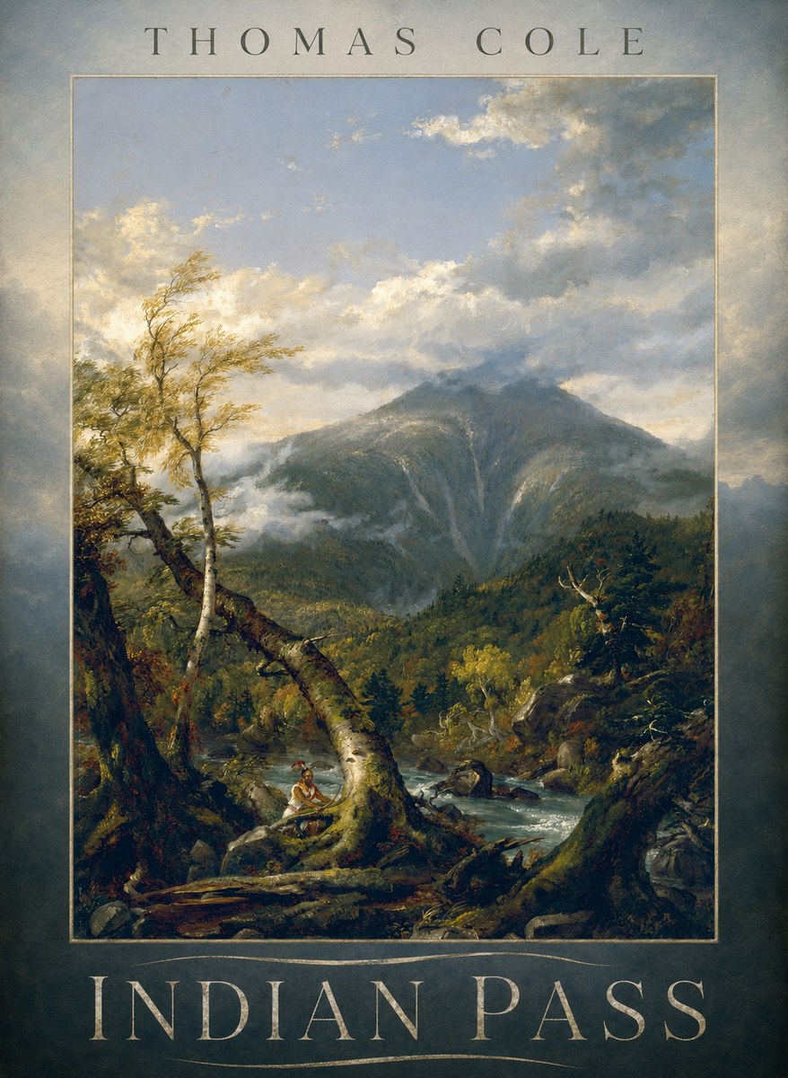 Thomas Cole Indian Pass I No6 - Juliste