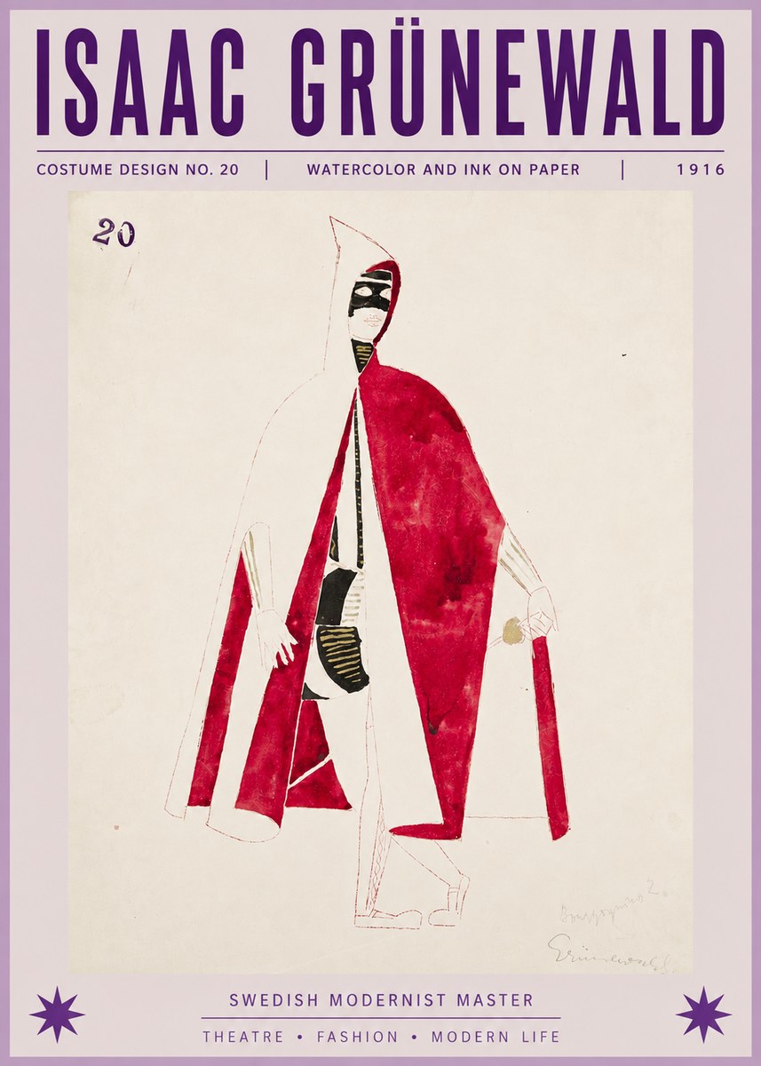 Isaac Grünewald Costume Design No. 20 No6 - Juliste