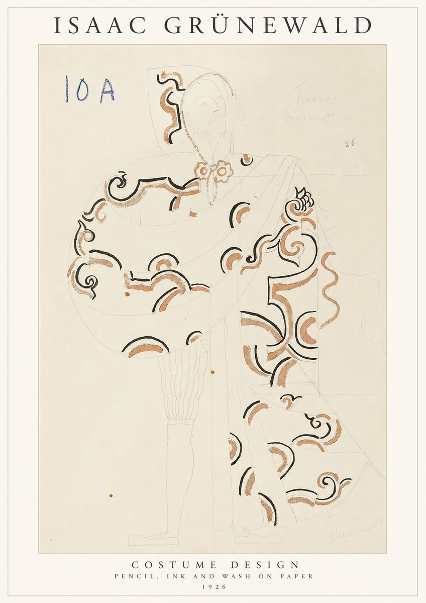 Isaac Grünewald Costume Design VIII No1 - Juliste