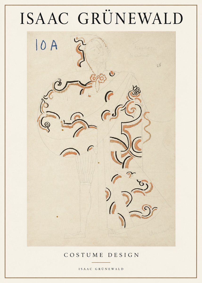 Isaac Grünewald Costume Design VIII No2 - Juliste