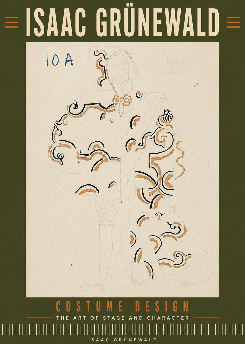 Isaac Grünewald Costume Design VIII No6 - Juliste