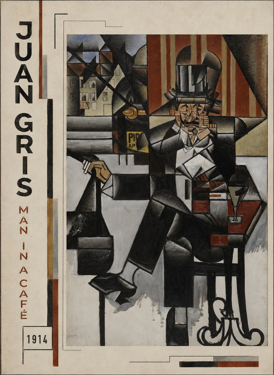 Juan Gris Man in a Café No2 - Juliste
