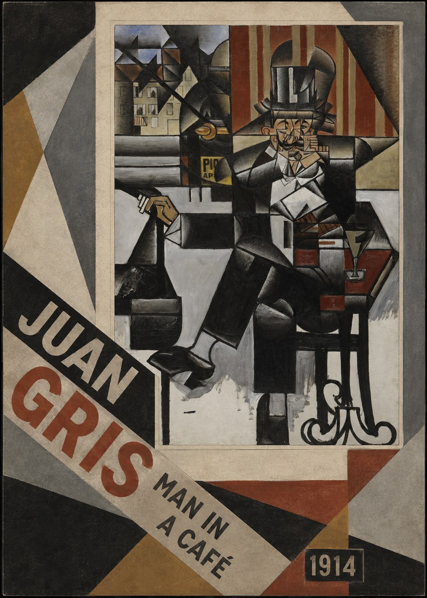 Juan Gris Man in a Café No4 - Juliste