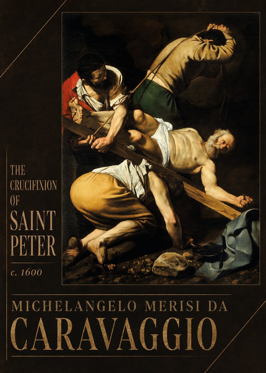 Michelangelo Merisi da Caravaggio The Crucifixion of Saint Peter II No2 - Juliste