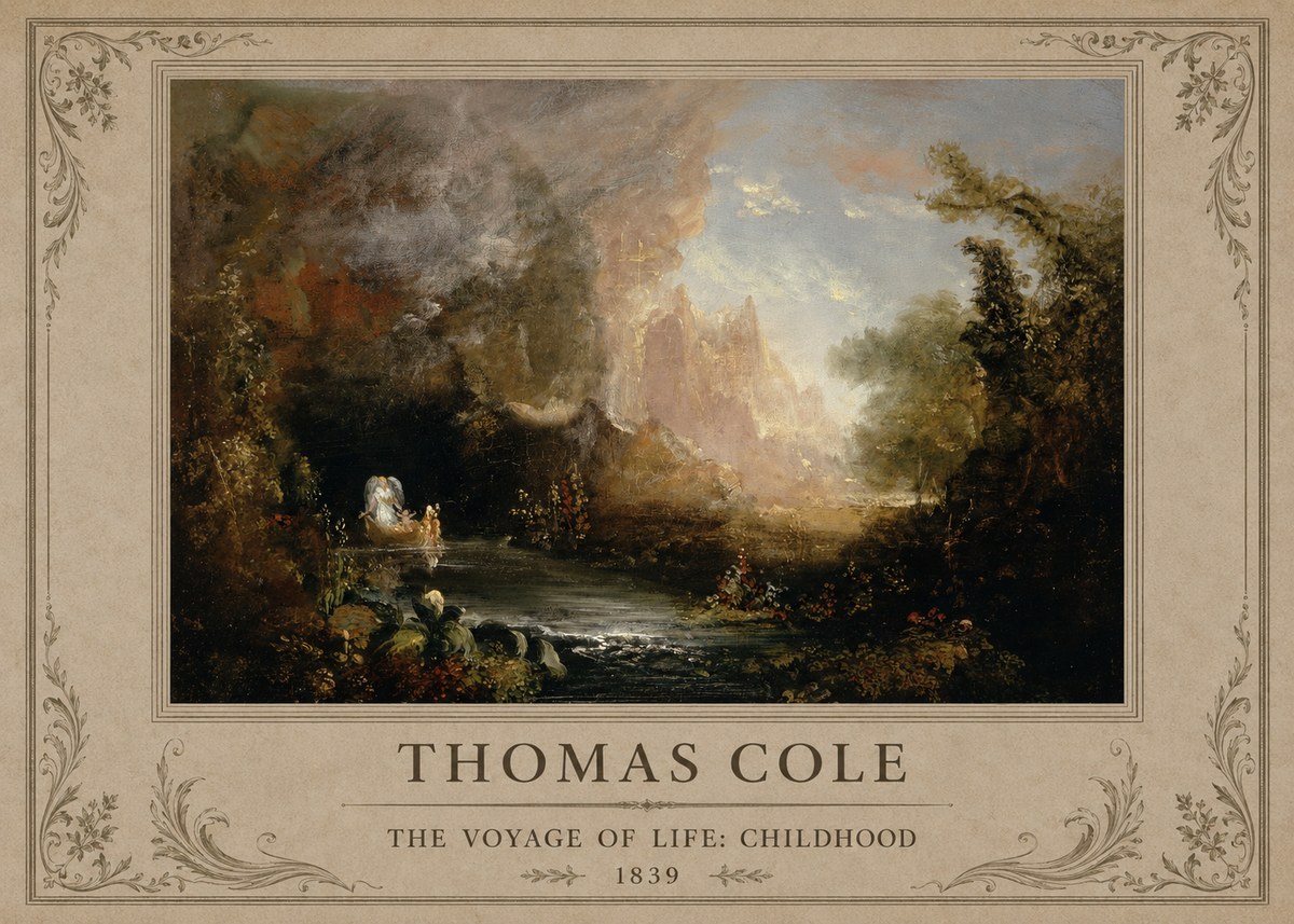 Thomas Cole The Voyage of Life: Childhood II No1 - Juliste