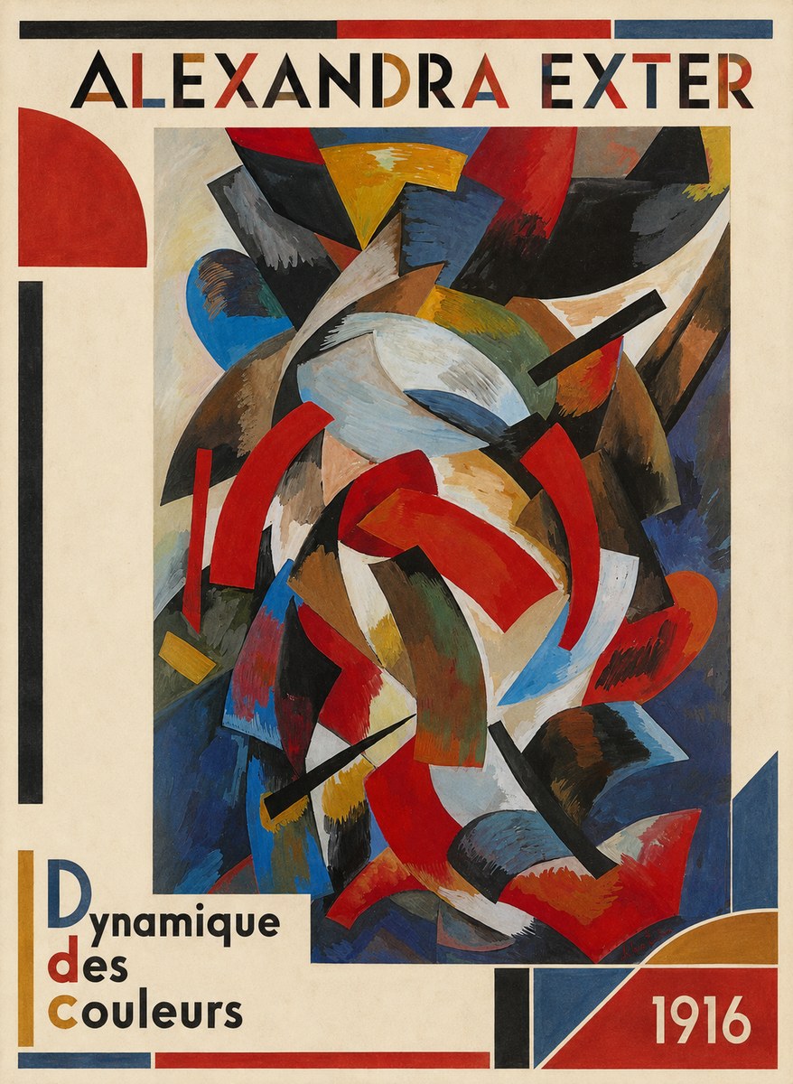 Alexandra Exter Dynamique Des Couleurs 1916 No3 - Juliste