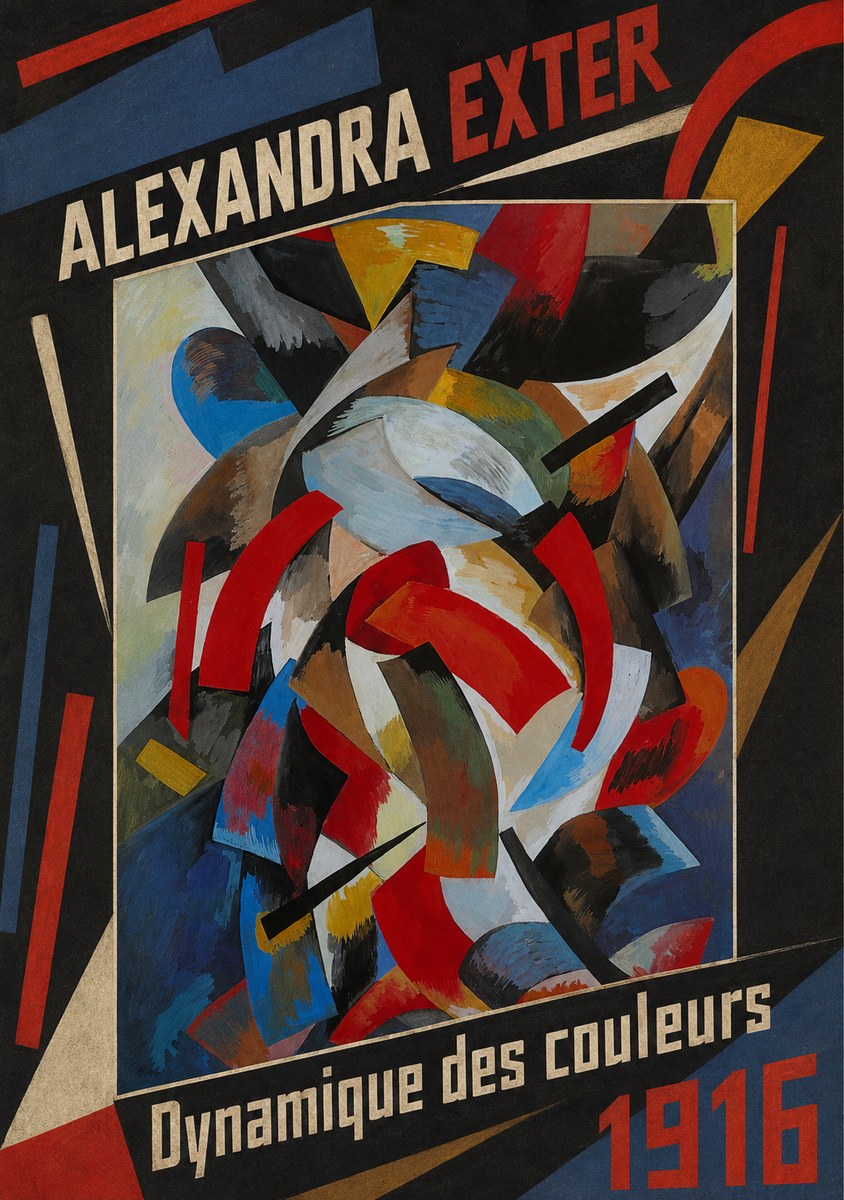 Alexandra Exter Dynamique Des Couleurs 1916 No5 - Juliste
