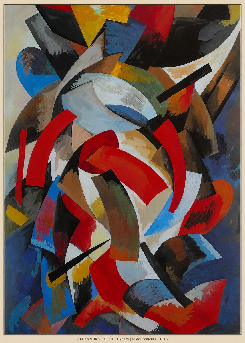 Alexandra Exter Dynamique Des Couleurs 1916 No6 - Juliste