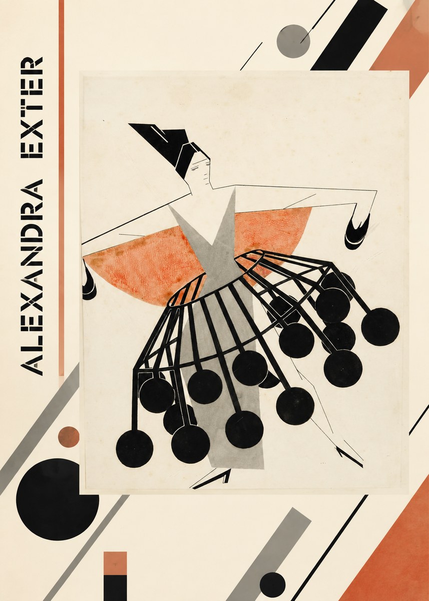 Alexandra Exter Avant-garde Costume Design No2 - Juliste