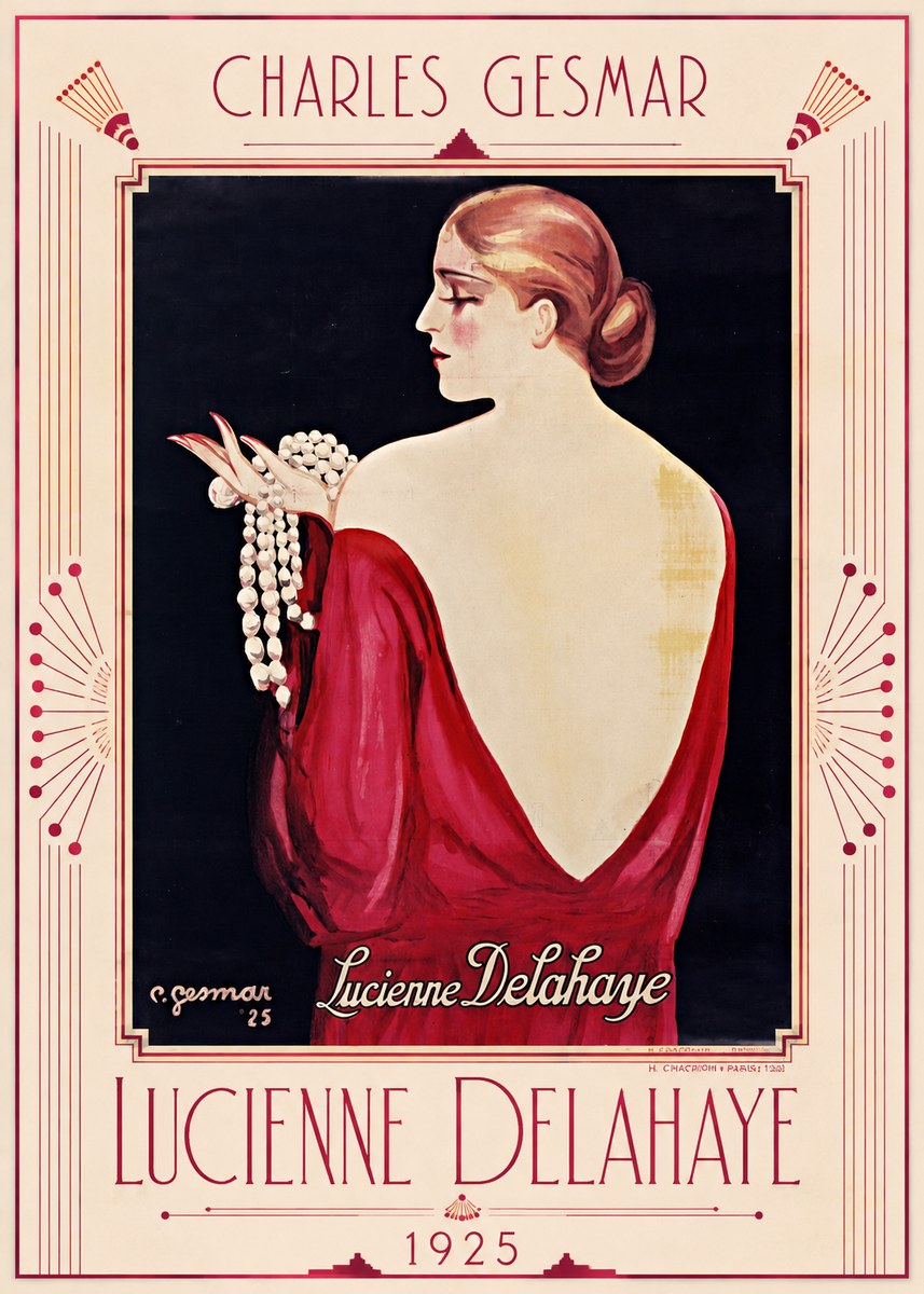 Charles Gesmar Lucienne Delahaye No1 - Juliste