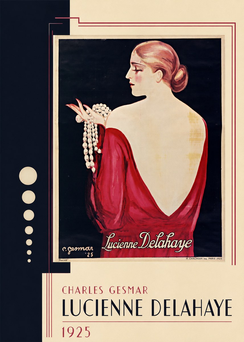 Charles Gesmar Lucienne Delahaye No2 - Juliste