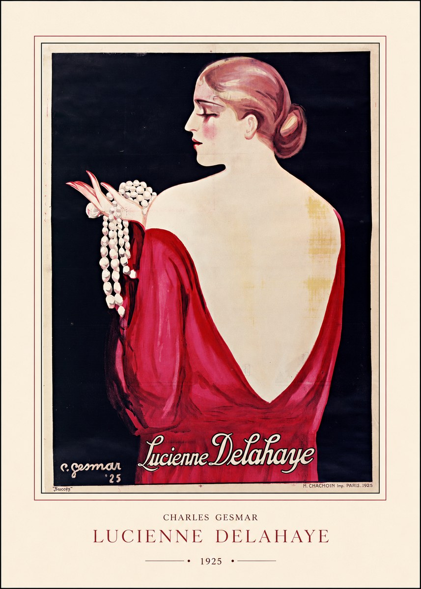Charles Gesmar Lucienne Delahaye No4 - Juliste