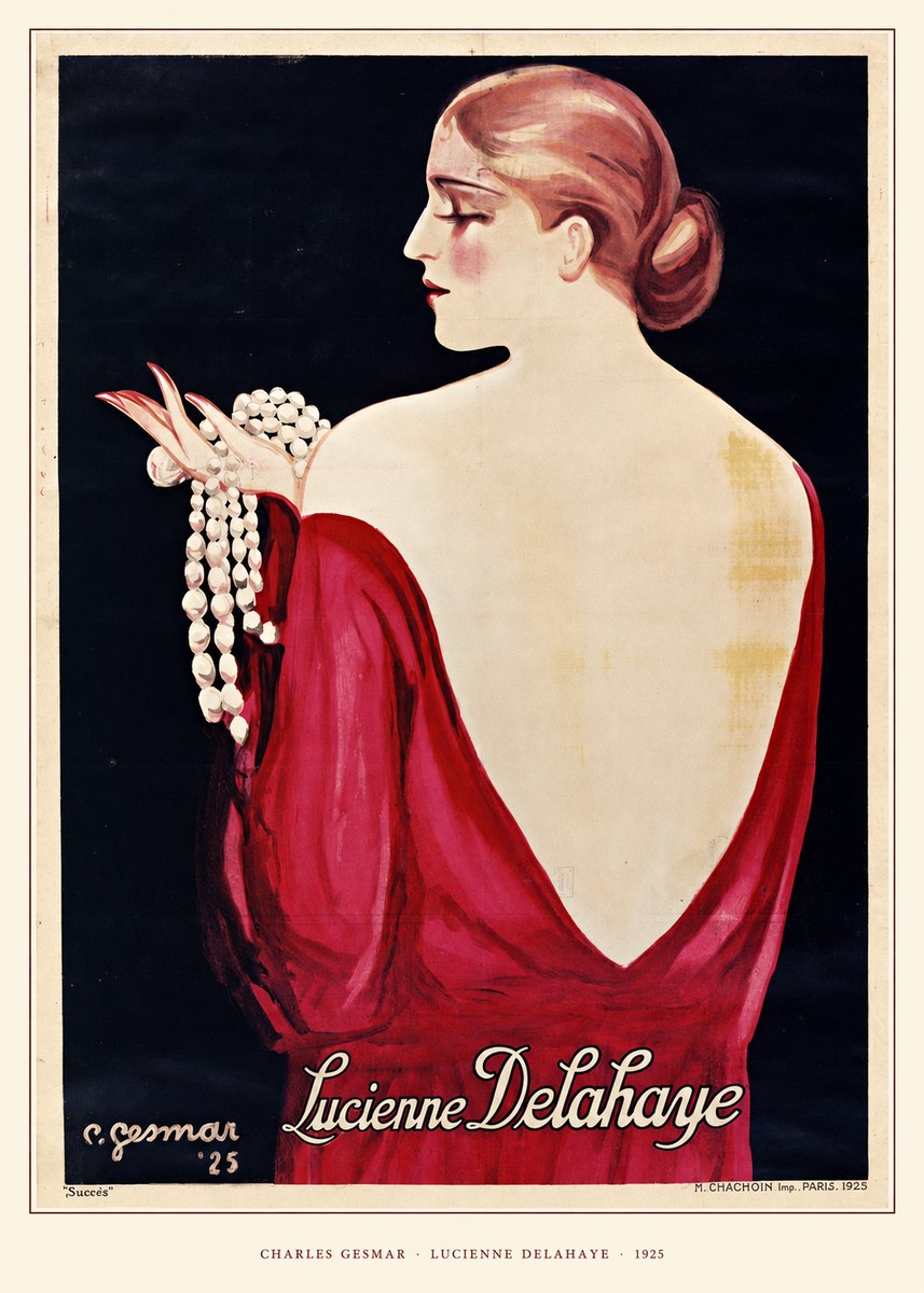 Charles Gesmar Lucienne Delahaye No5 - Juliste