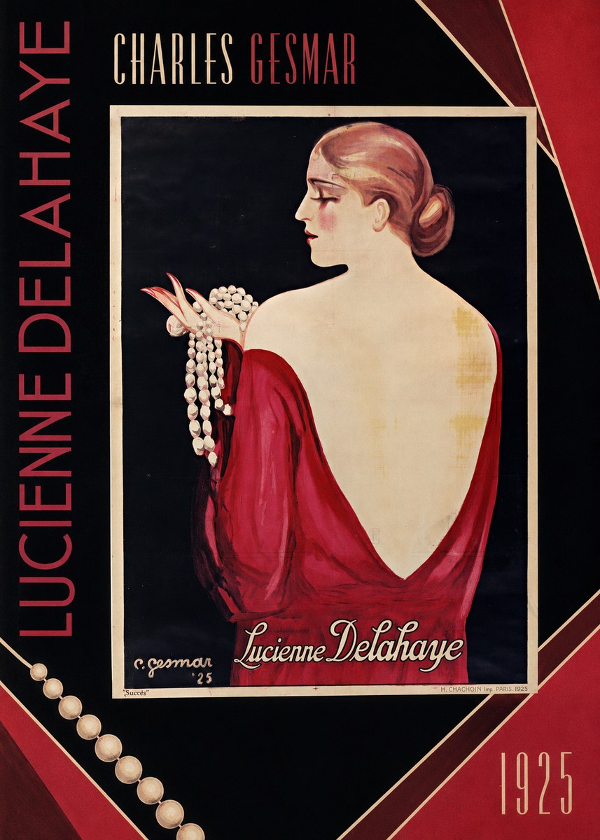 Charles Gesmar Lucienne Delahaye No6 - Juliste
