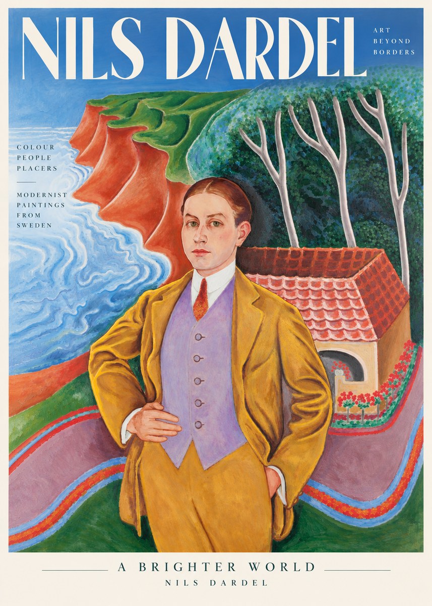 Nils Dardel Portrait in a Southern Landscape No3 - Juliste