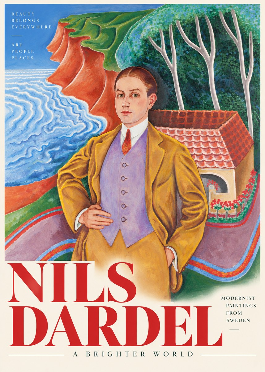 Nils Dardel Portrait in a Southern Landscape No4 - Juliste