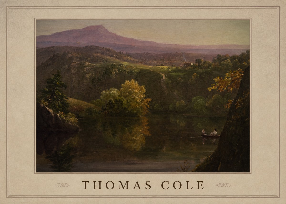 Thomas Cole View of the Catskill Mountains, Early Autumn No1 - Juliste