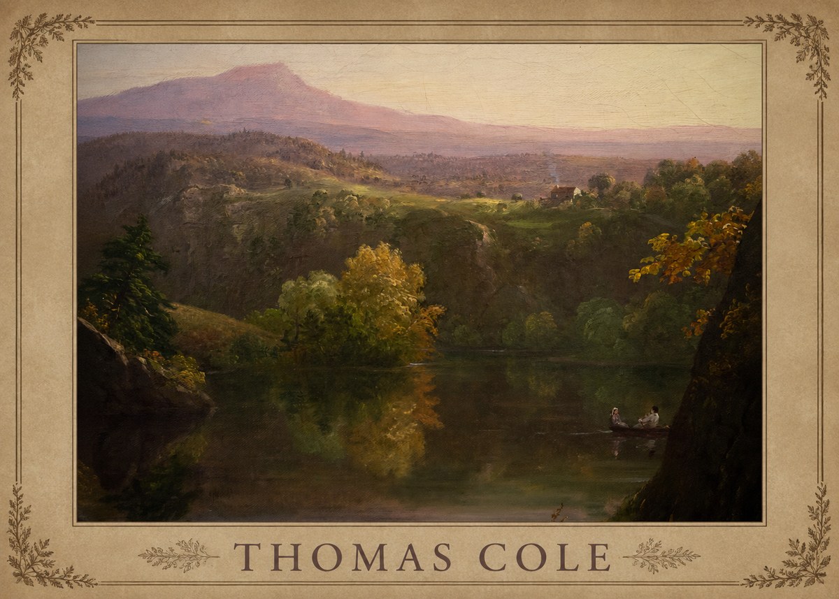 Thomas Cole View of the Catskill Mountains, Early Autumn No4 - Juliste