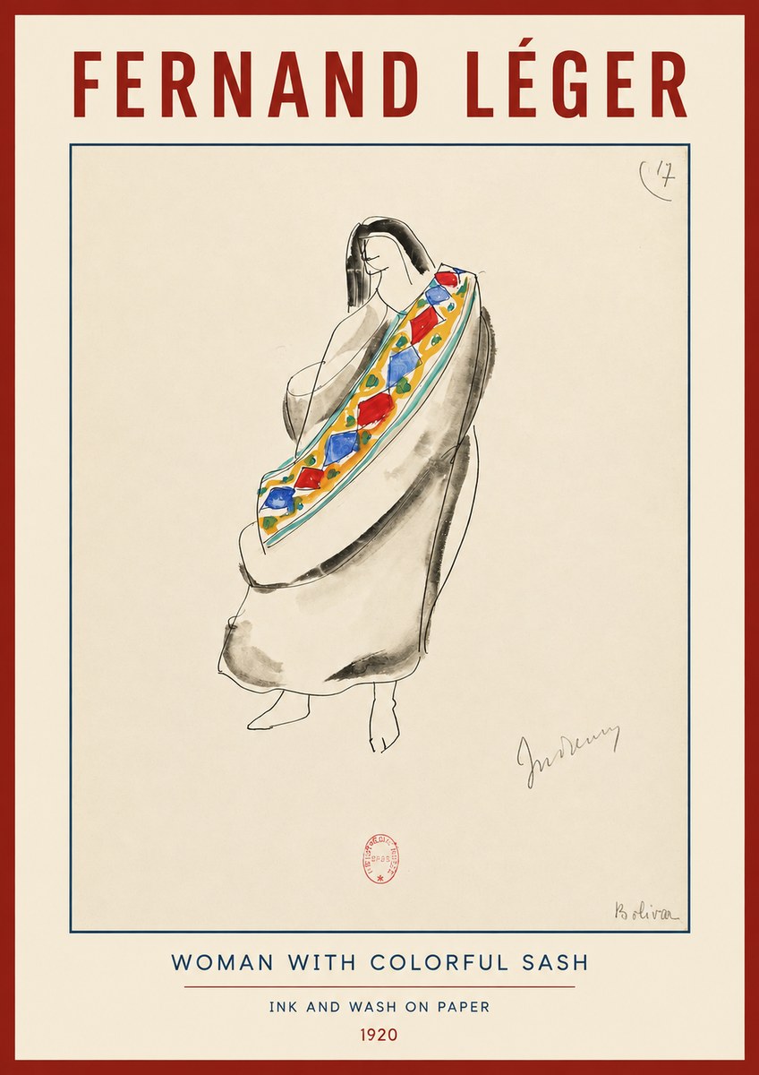 Fernand Léger Indienne, Bolivia No2 - Juliste