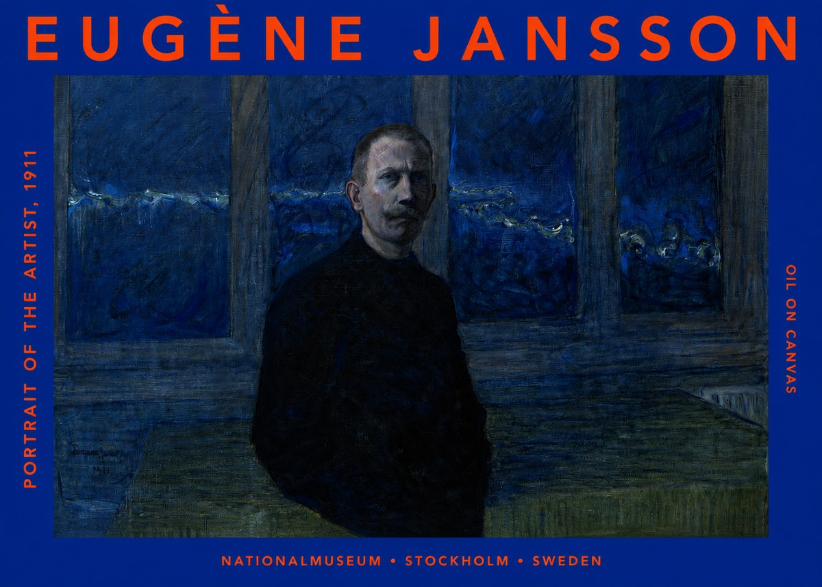 Eugène Jansson Portrait of the Artist, 1911 No2 - Juliste