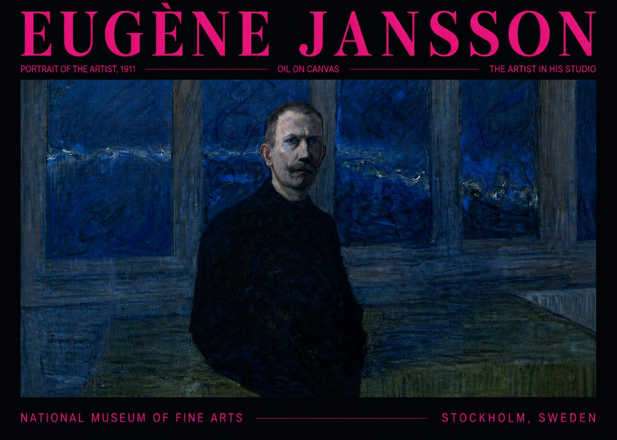 Eugène Jansson Portrait of the Artist, 1911 No5 - Juliste