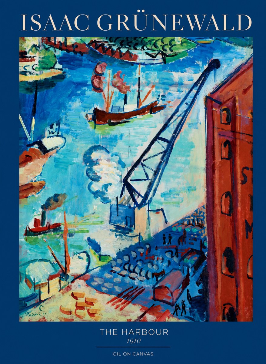 Isaac Grünewald The Harbour No1 - Juliste