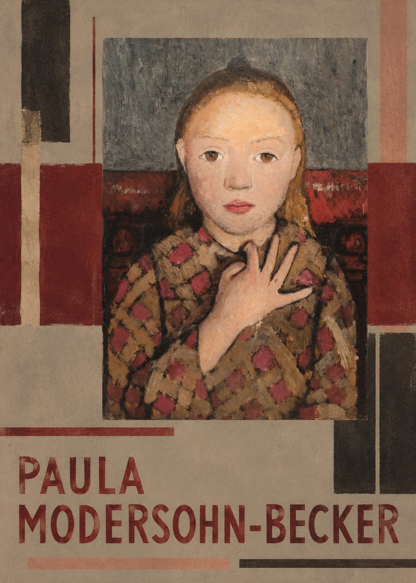 Paula Modersohn-Becker Girl in Checked Blouse No6 - Juliste