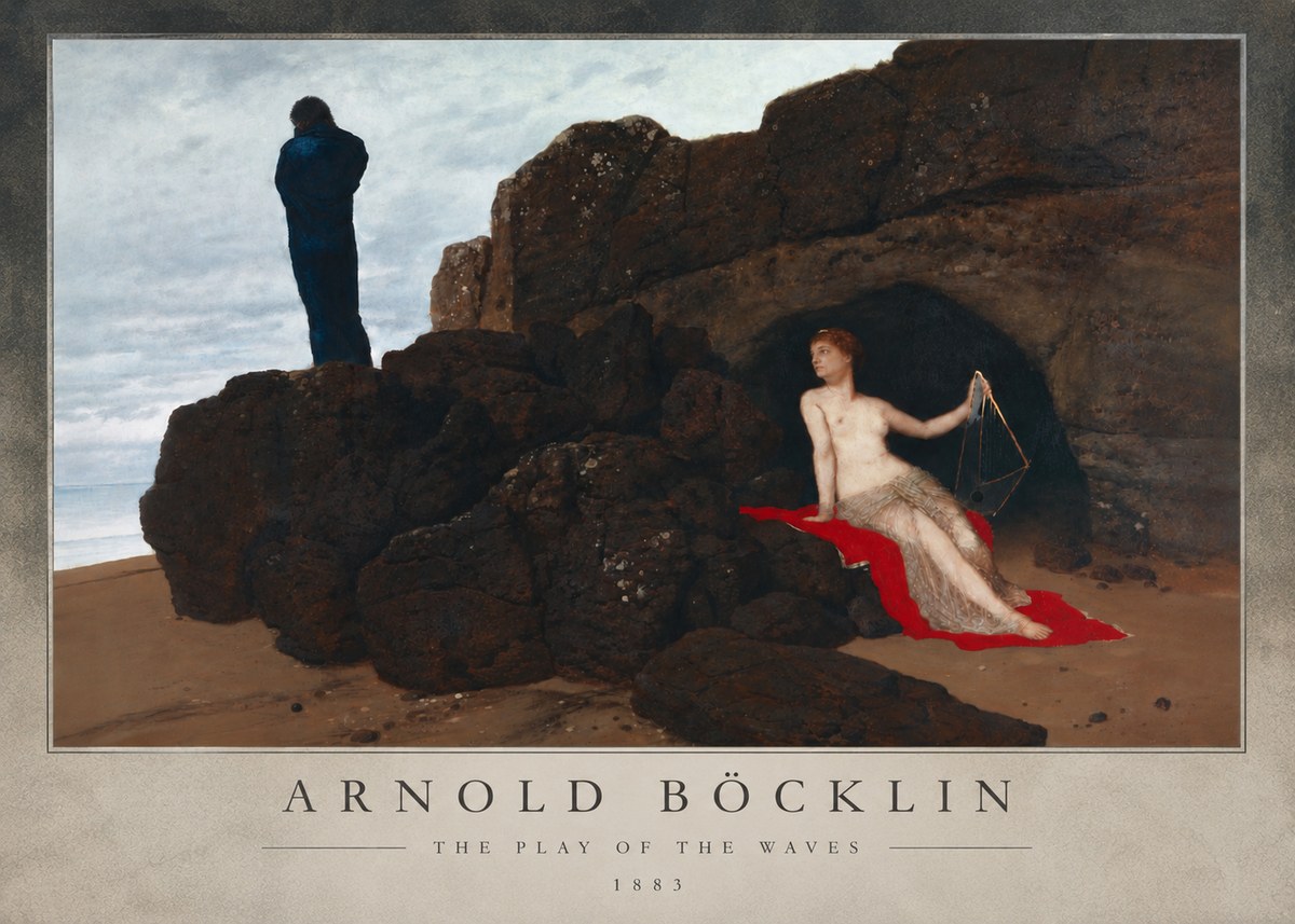Arnold Böcklin The Play of the Waves No5 - Juliste
