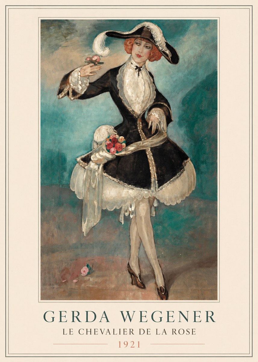 Gerda Wegener Le Chevalier De La Rose No2 - Juliste