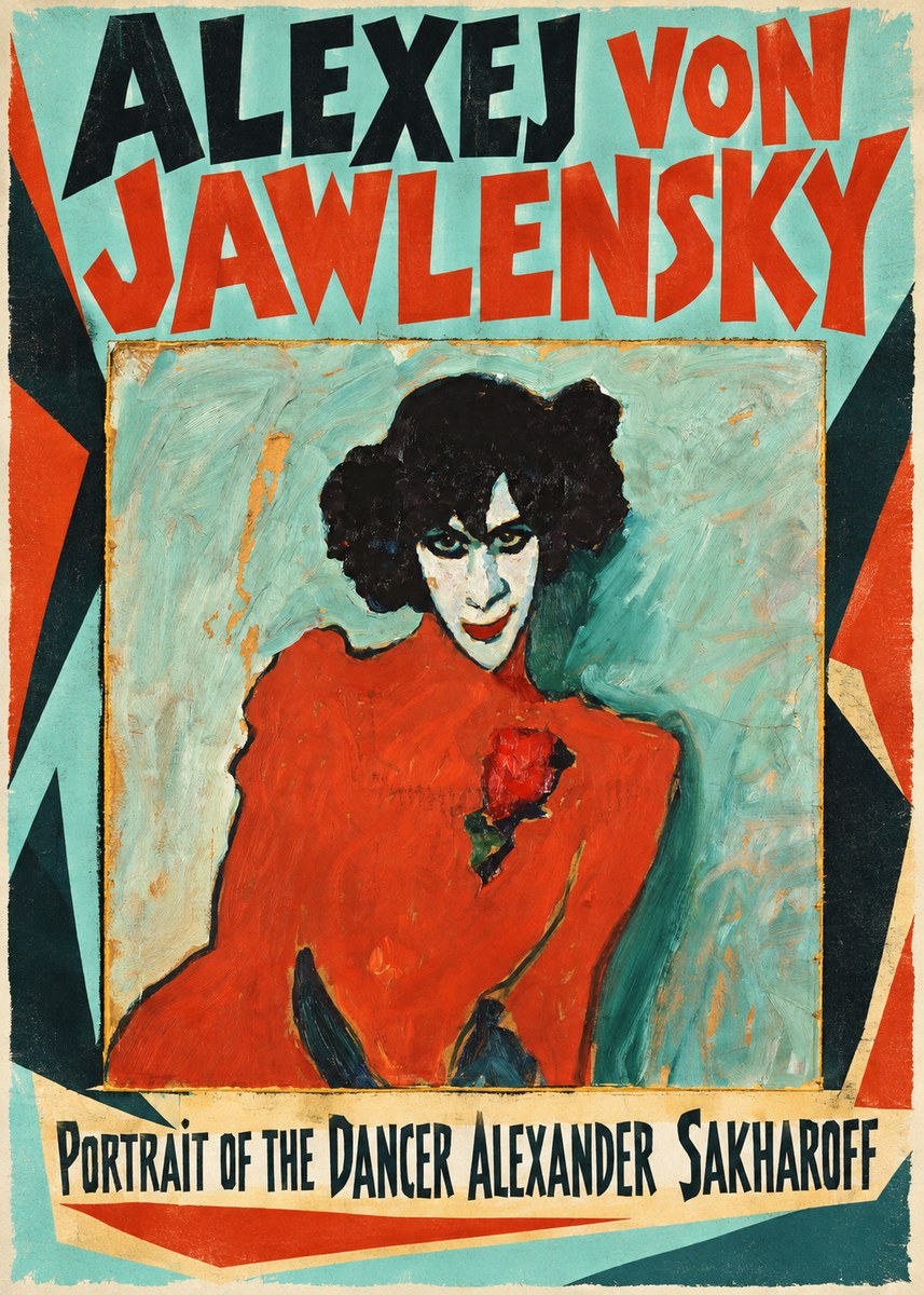 Alexej von Jawlensky Portrait of the Dancer Alexander Sakharoff No4 - Juliste