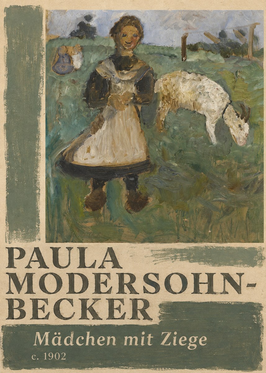 Paula Modersohn-Becker Mädchen Mit Ziege No2 - Juliste