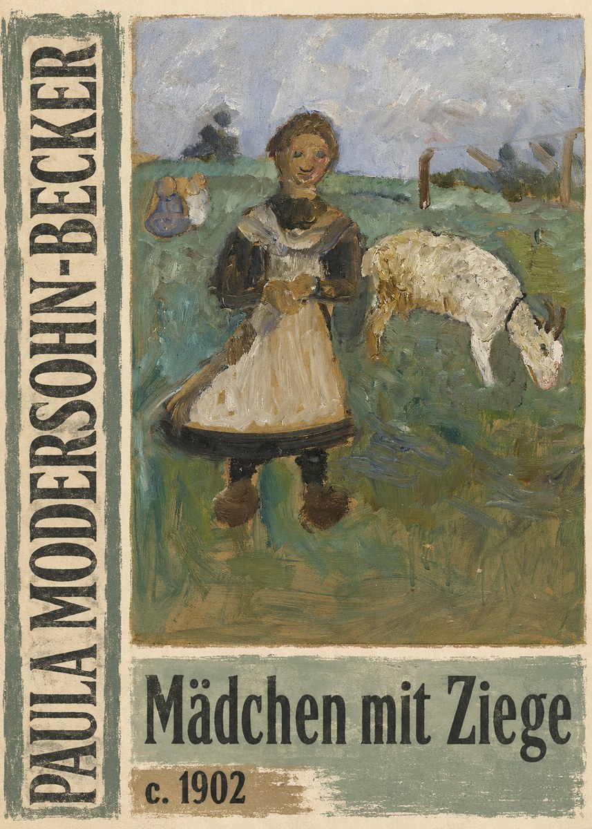 Paula Modersohn-Becker Mädchen Mit Ziege No4 - Juliste