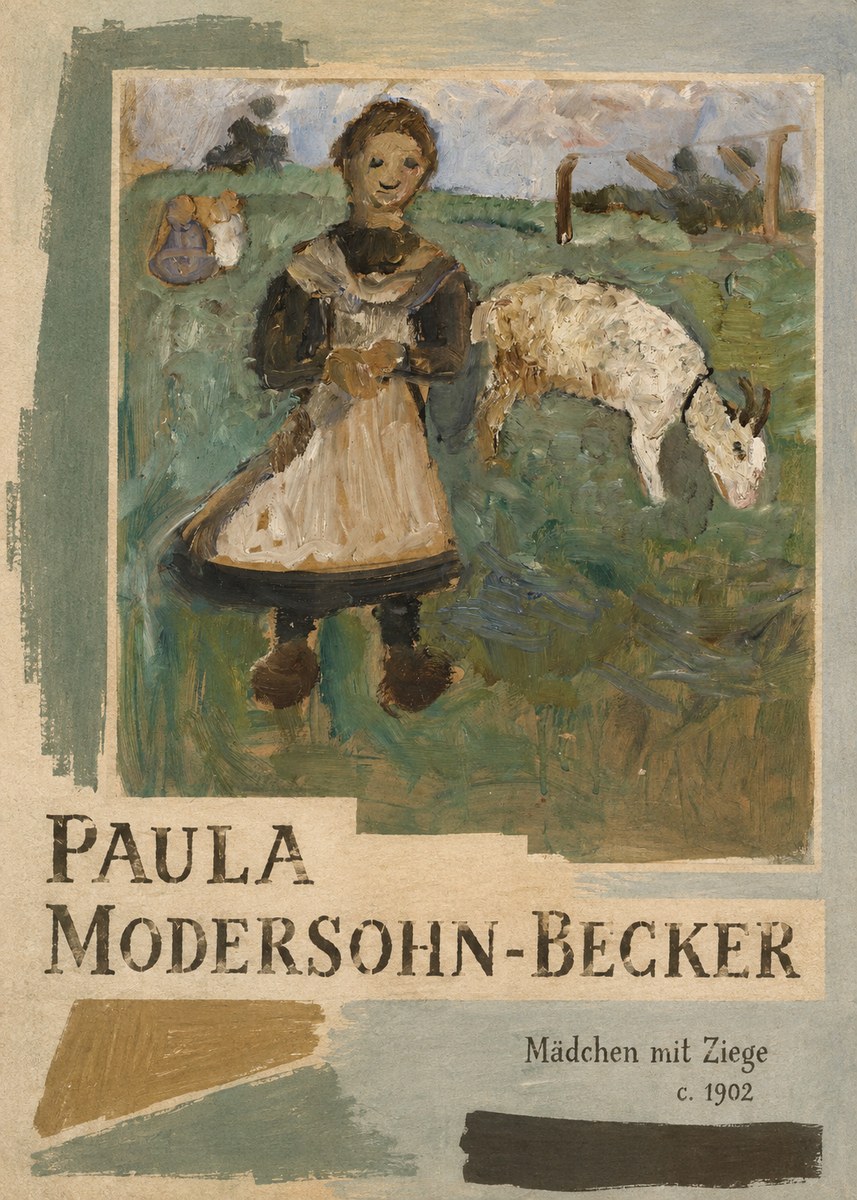 Paula Modersohn-Becker Mädchen Mit Ziege No5 - Juliste