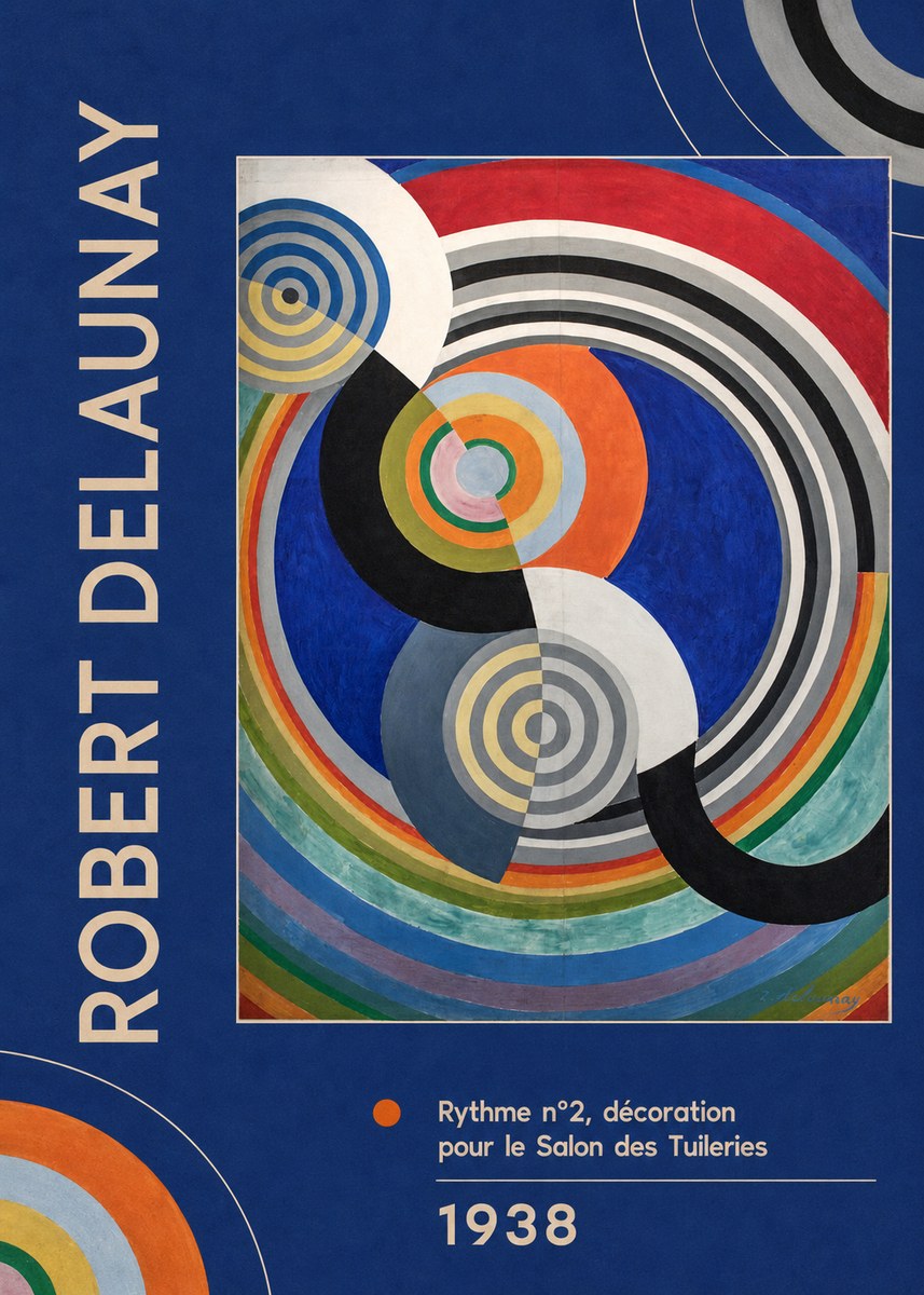 Robert Delaunay Rythme N°2, Décoration Pour Le Salon Des Tuileries No2 - Juliste