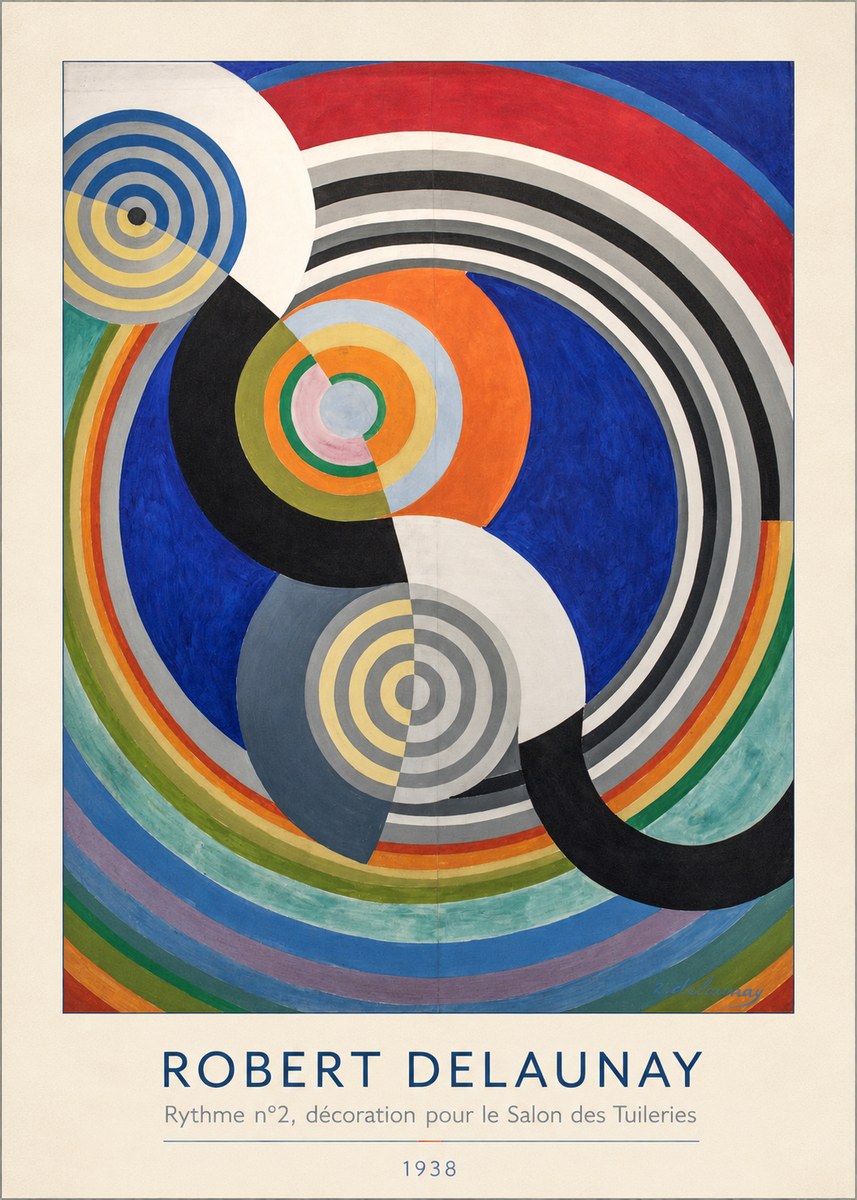 Robert Delaunay Rythme N°2, Décoration Pour Le Salon Des Tuileries No3 - Juliste