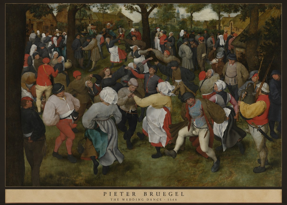 Pieter Bruegel The Wedding Dance I No6 - Juliste