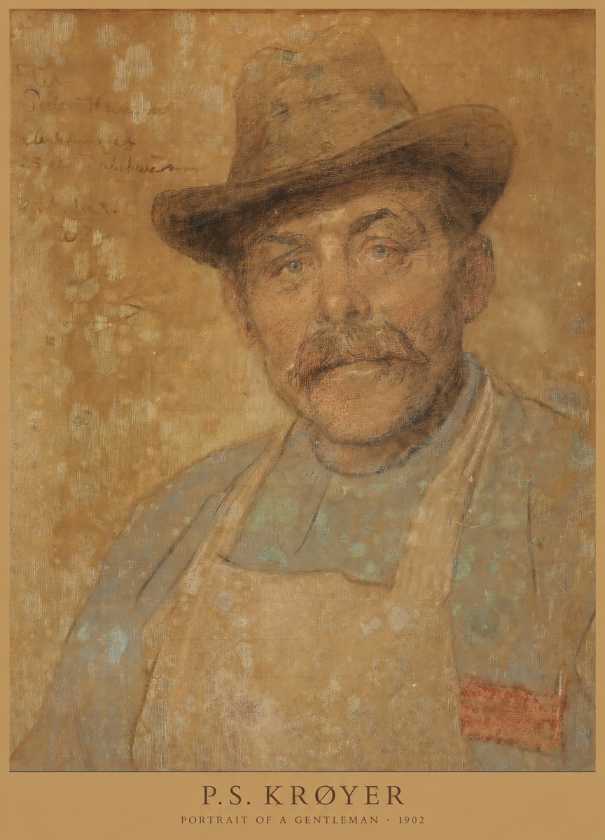 P.S. Krøyer Portrait of a Gentleman No6 - Juliste
