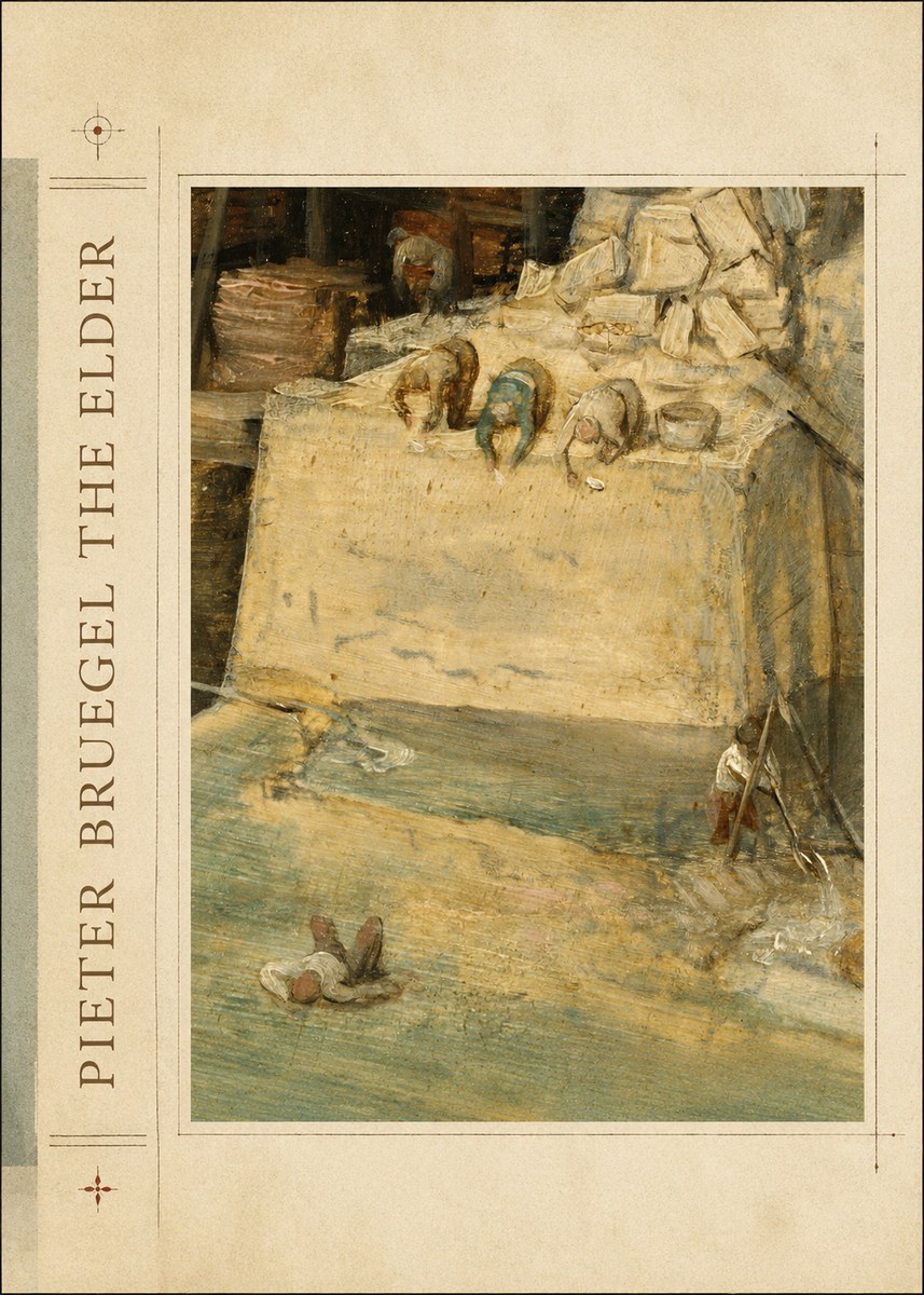 Pieter Bruegel Figures on the Embankment No2 - Juliste