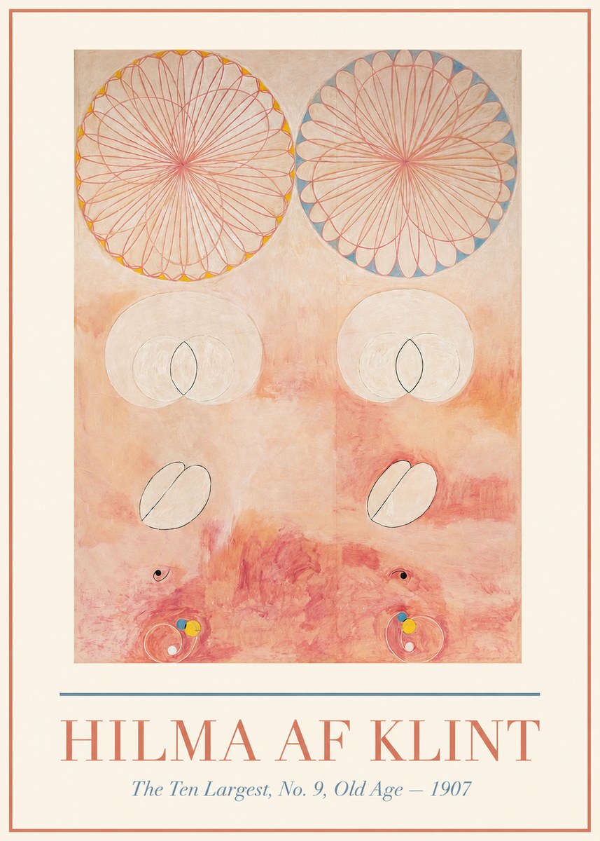 Hilma af Klint The Ten Largest, No. 9, Old Age – 1907 No1 - Juliste