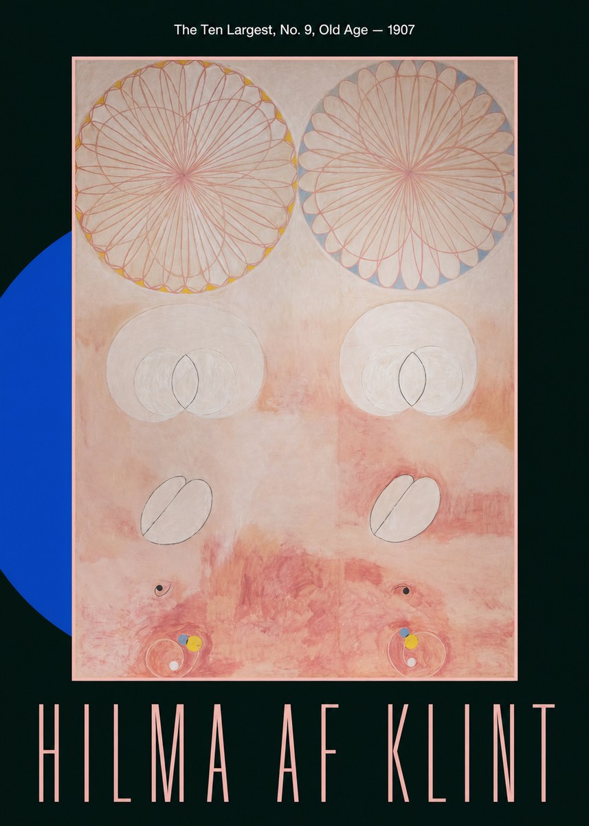 Hilma af Klint The Ten Largest, No. 9, Old Age – 1907 No6 - Juliste