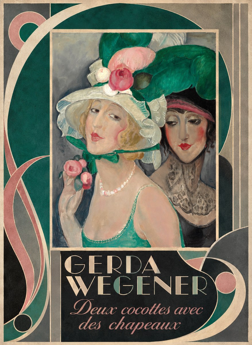 Gerda Wegener Deux Cocottes Avec Des Chapeaux No6 - Juliste