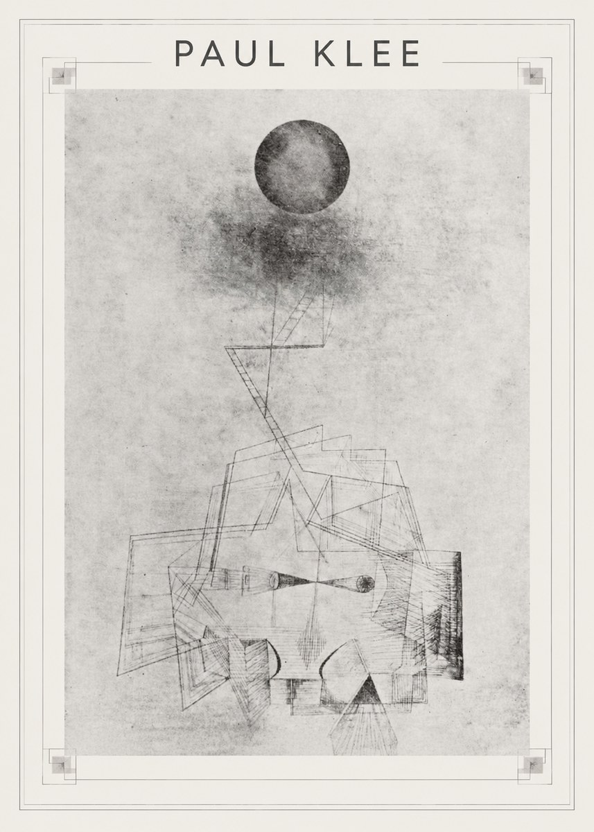 Paul Klee Abstract Study with Sphere and Ladder No1 - Juliste