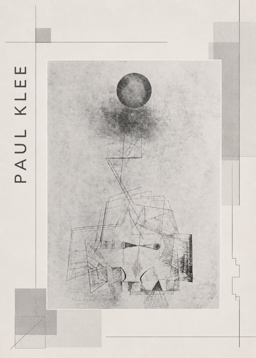 Paul Klee Abstract Study with Sphere and Ladder No2 - Juliste