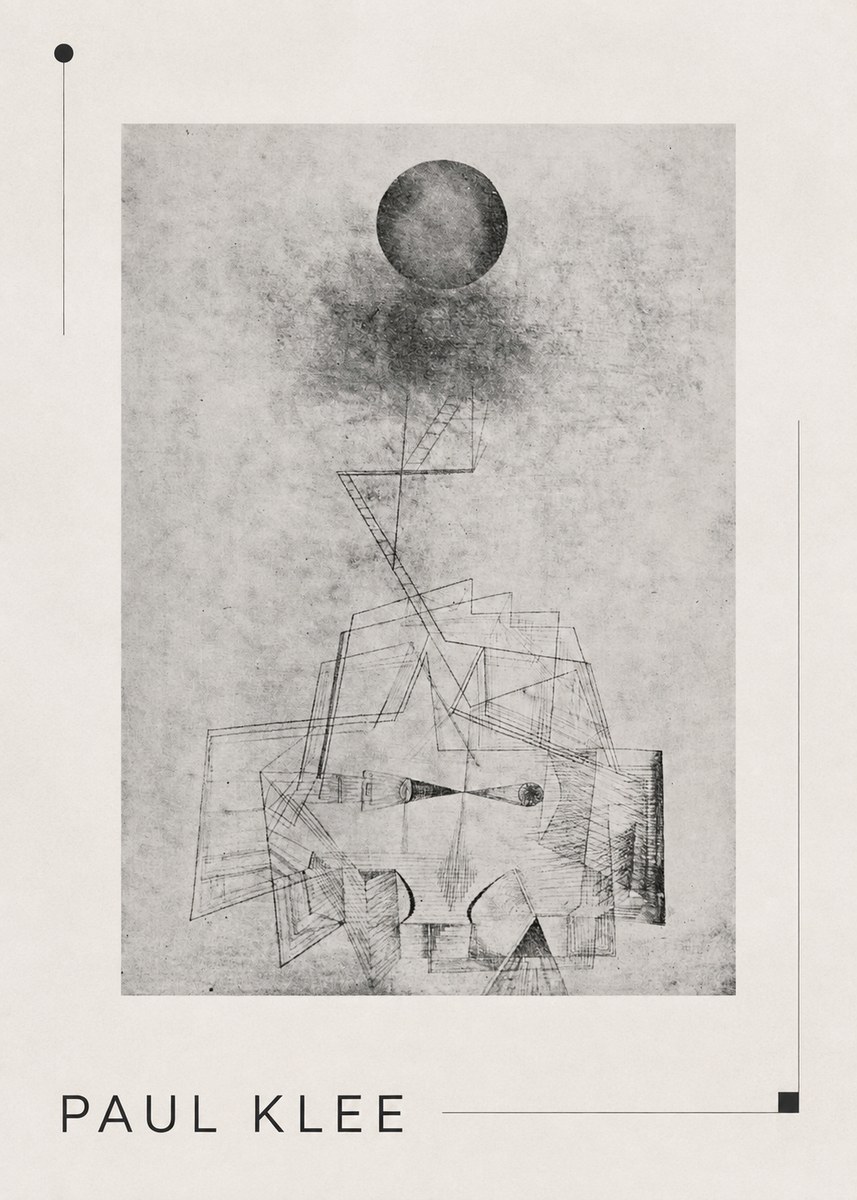 Paul Klee Abstract Study with Sphere and Ladder No3 - Juliste