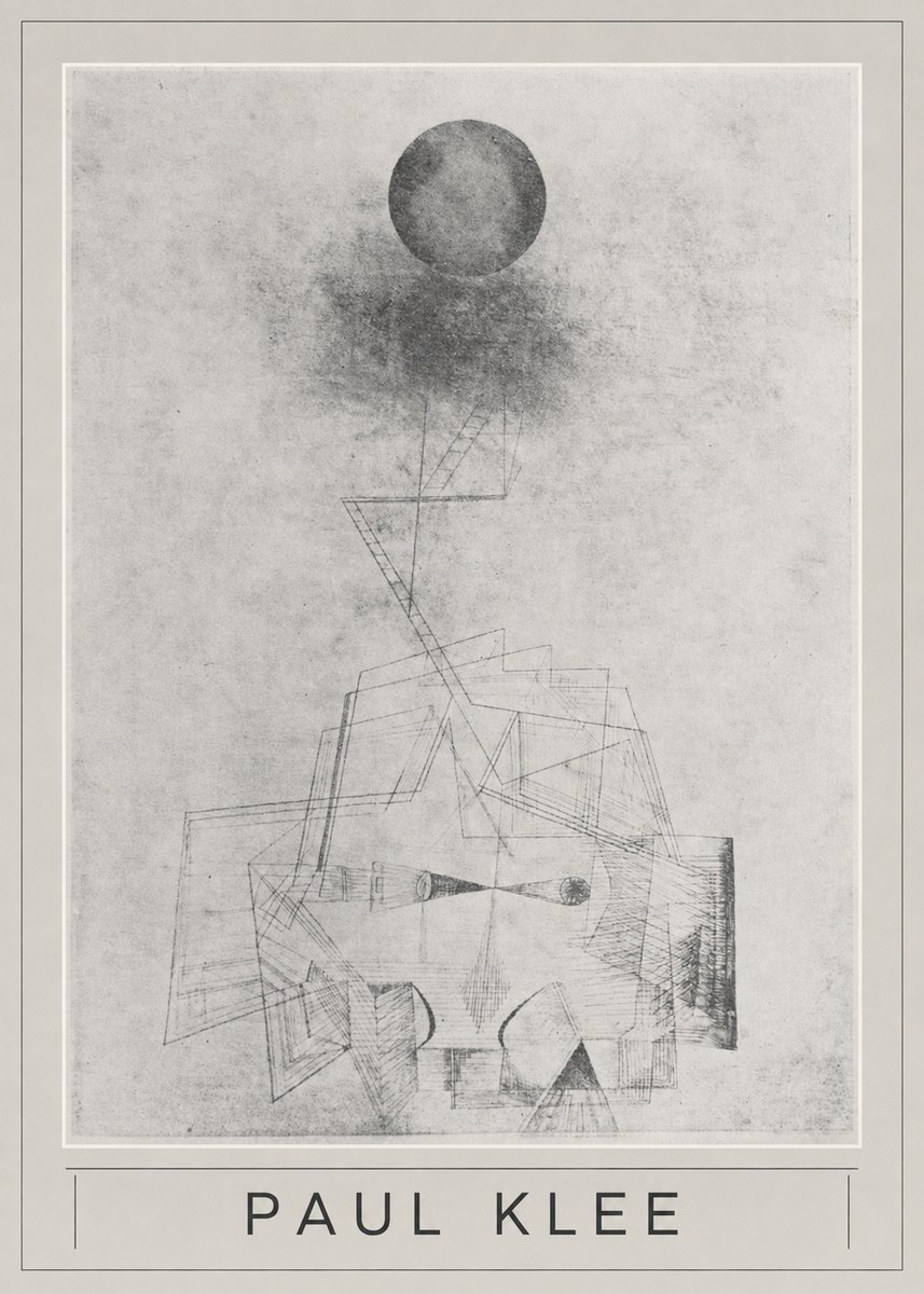 Paul Klee Abstract Study with Sphere and Ladder No5 - Juliste