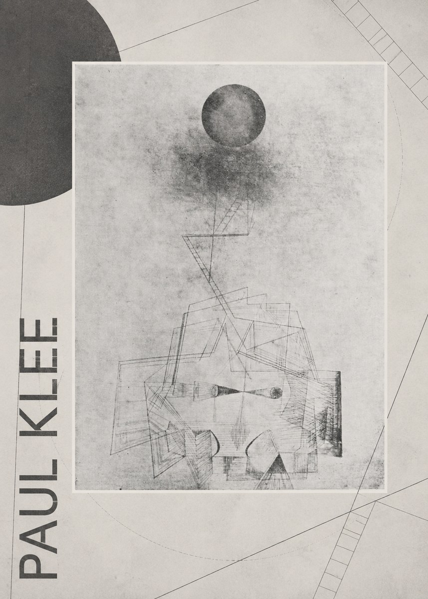 Paul Klee Abstract Study with Sphere and Ladder No6 - Juliste