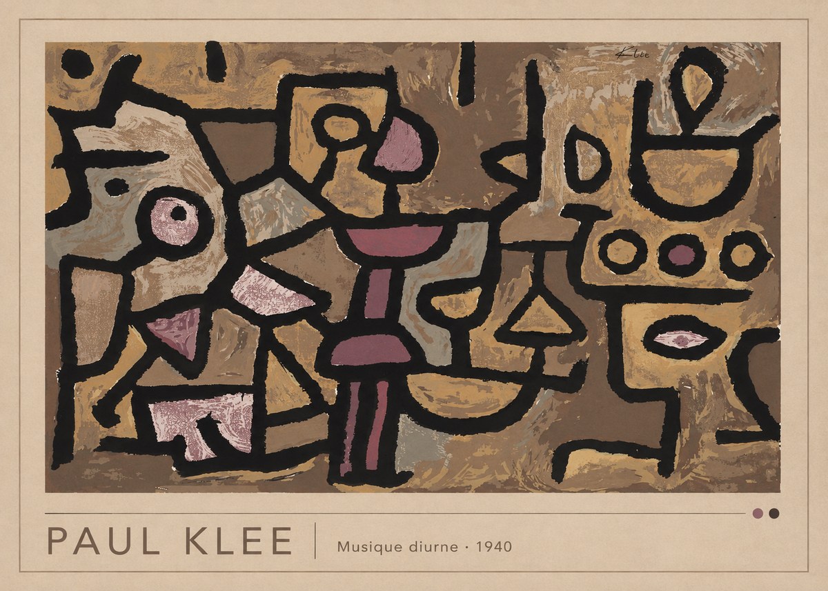 Paul Klee Musique Diurne No2 - Juliste
