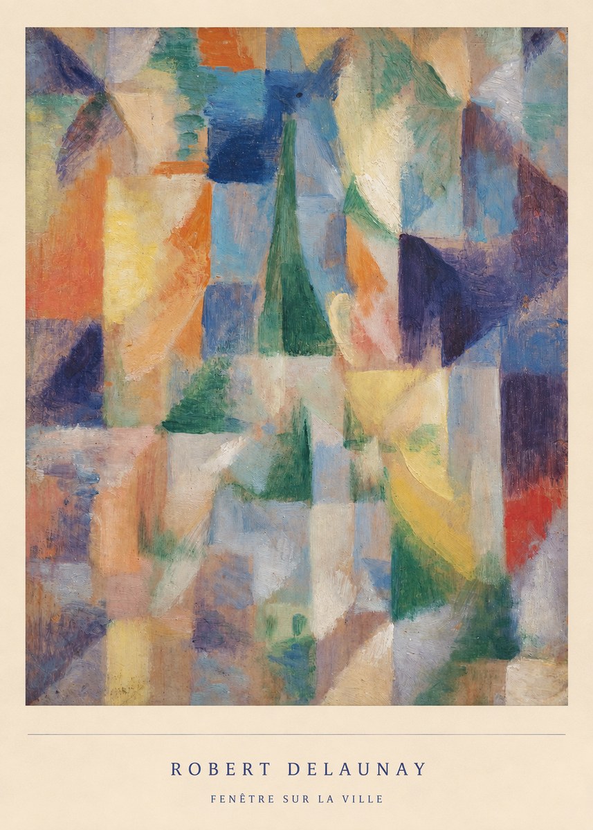 Robert Delaunay Fenêtre Sur La Ville No5 - Juliste